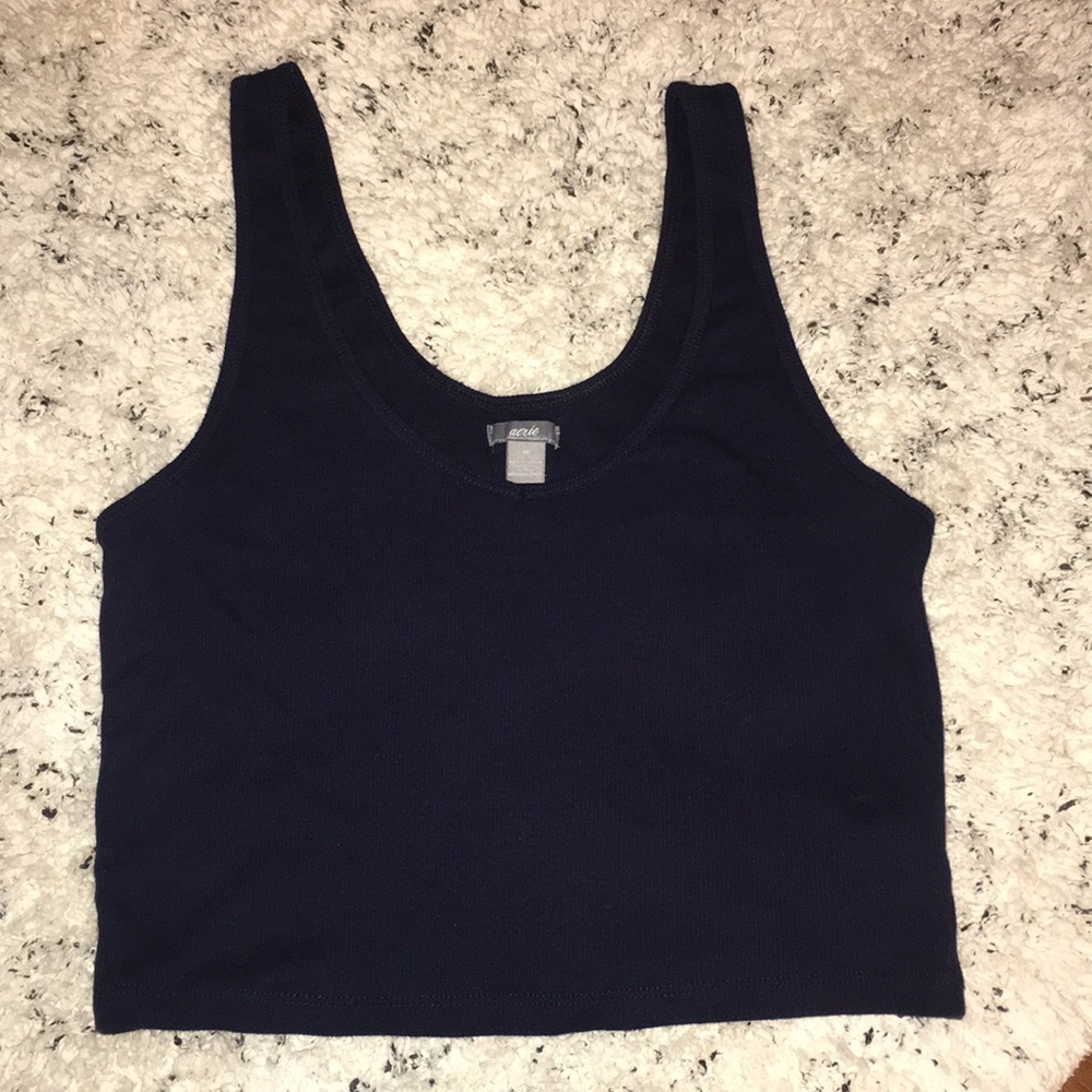 Aerie Navy Blue Crop Top